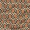 1 Yard Cotton Voile Warm Tan Honeycomb Geometric Sweet as Honey Print Fabric